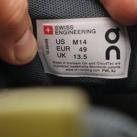 On Running Cloud Nexus Men's 14 Glacier Limelight Athletic Running Sneakers - Picture 3 of 9